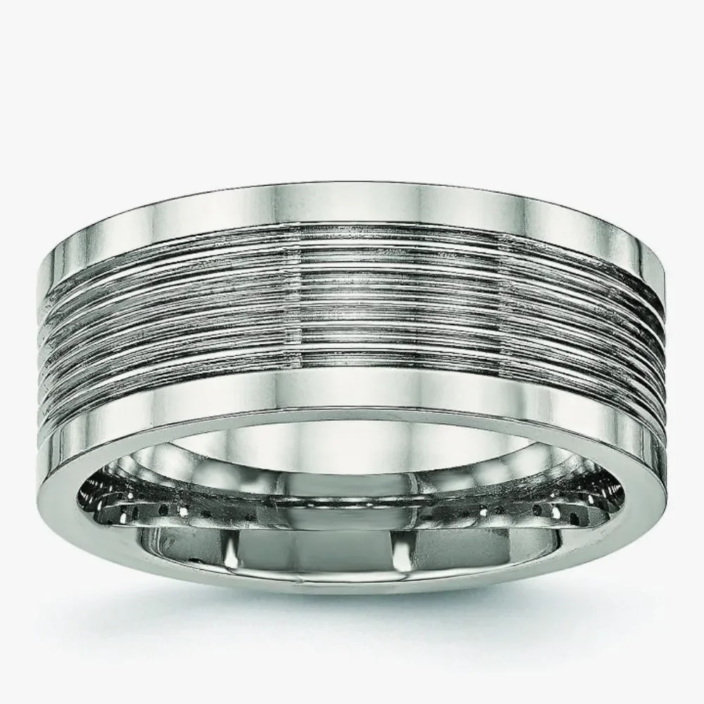 🆕️💍Steeltime Stainless Steel Wedding Band/Ring, Sz 11